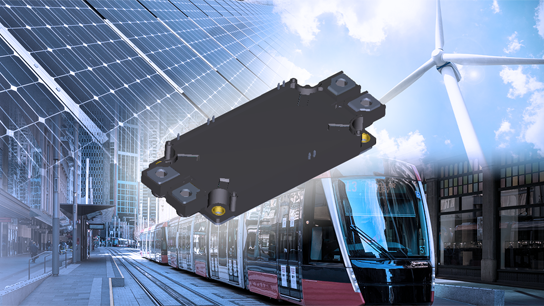 これは、産業用機器の高効率化・小型化に貢献する1700 V耐圧SiC MOSFETモジュールのラインアップ拡充の製品写真です。